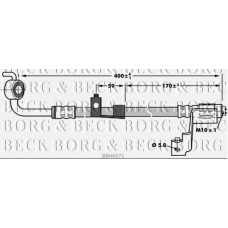 BBH6971 BORG & BECK Тормозной шланг