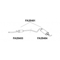 FA25403 VENEPORTE Предглушитель выхлопных газов