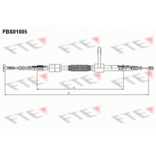 FBS01005 FTE Трос, стояночная тормозная система