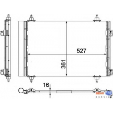 8FC 351 304-271 HELLA Конденсатор, кондиционер