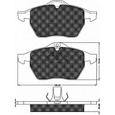 10339 BSF Комплект тормозных колодок, дисковый тормоз