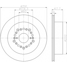 MDC1952 MINTEX Тормозной диск