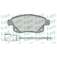 05P1261 LPR Комплект тормозных колодок, дисковый тормоз