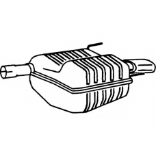 P5403 FENNO Глушитель выхлопных газов конечный