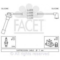 4.9700 FACET Ккомплект проводов зажигания