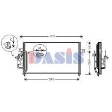 562000N AKS DASIS Конденсатор, кондиционер