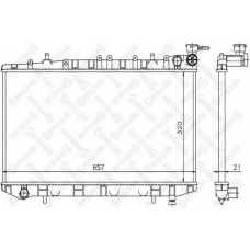 10-25982-SX STELLOX Радиатор, охлаждение двигателя