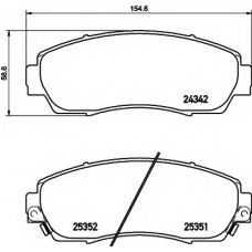 8DB 355 019-761 HELLA Комплект тормозных колодок, дисковый тормоз