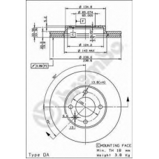 BS 7901 BRECO Тормозной диск