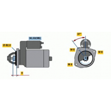 0 001 109 300 BOSCH Стартер