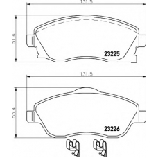 8DB 355 018-511 HELLA Комплект тормозных колодок, дисковый тормоз