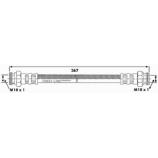 FBH6228 FIRST LINE Тормозной шланг