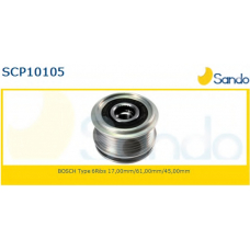 SCP10105 SANDO Ременный шкив, генератор
