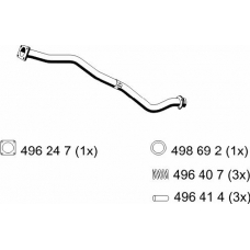123440 ERNST Труба выхлопного газа