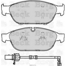 BBP2276 BORG & BECK Комплект тормозных колодок, дисковый тормоз