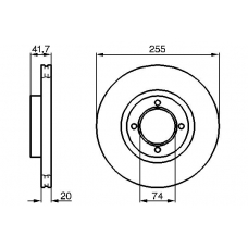 0 986 478 106 BOSCH Тормозной диск