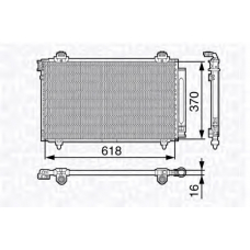 350203680000 MAGNETI MARELLI Конденсатор, кондиционер