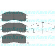 KBP-4525 KAVO PARTS Комплект тормозных колодок, дисковый тормоз