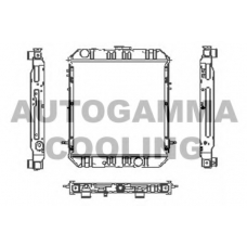 102925 AUTOGAMMA Радиатор, охлаждение двигателя