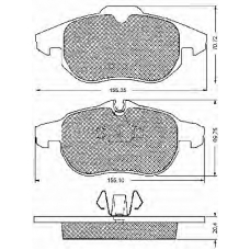 10679 BSF Комплект тормозных колодок, дисковый тормоз