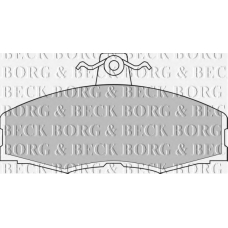 BBP1080 BORG & BECK Комплект тормозных колодок, дисковый тормоз