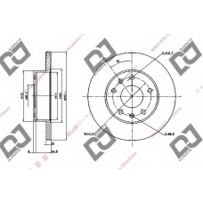 BD1715 DJ PARTS Тормозной диск