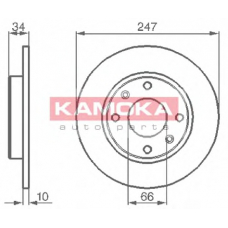 103118 KAMOKA Тормозной диск