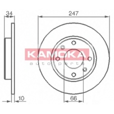 103118 KAMOKA Тормозной диск