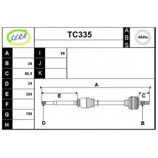 TC335 SERA Приводной вал