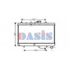 510056N AKS DASIS Радиатор, охлаждение двигателя