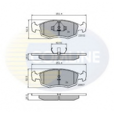 CBP0201 COMLINE Комплект тормозных колодок, дисковый тормоз