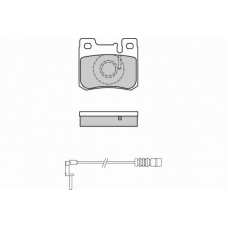 12-0631 E.T.F. Комплект тормозных колодок, дисковый тормоз