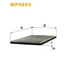 WP6805 WIX Фильтр, воздух во внутренном пространстве