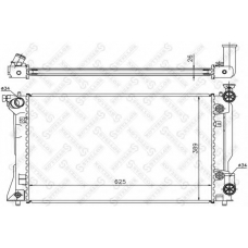 10-25424-SX STELLOX Радиатор, охлаждение двигателя