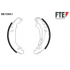 BB1296A1 FTE Комплект тормозных колодок