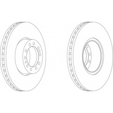 FCR244A FERODO Тормозной диск