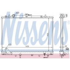 68154 NISSENS Радиатор, охлаждение двигателя