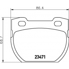 8DB 355 010-921 HELLA PAGID Комплект тормозных колодок, дисковый тормоз