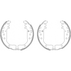 8DB 355 003-441 HELLA Комплект тормозных колодок