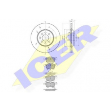 31592-9001 ICER Комплект тормозов, дисковый тормозной механизм