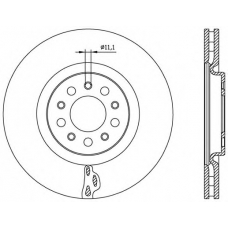 BDA2562.20 OPEN PARTS Тормозной диск