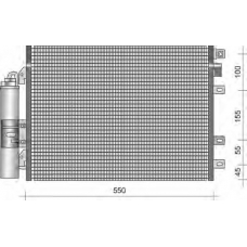 350203337000 MAGNETI MARELLI Конденсатор, кондиционер