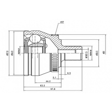 AW1510162A AYWIPARTS Шарнирный комплект, приводной вал