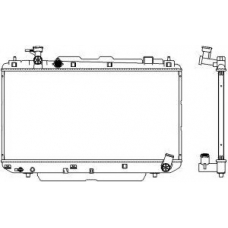 3461-1089 SAKURA  Automotive Радиатор, охлаждение двигателя