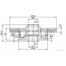 0990-9203 ASHUKI Тормозной диск