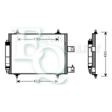 CO0300 EQUAL QUALITY Конденсатор, кондиционер