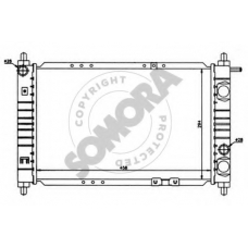 060040 SOMORA Радиатор, охлаждение двигателя