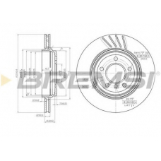 DBB280V BREMSI Тормозной диск