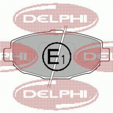 LP1661 DELPHI Комплект тормозных колодок, дисковый тормоз