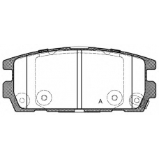 BPA0877.02 OPEN PARTS Комплект тормозных колодок, дисковый тормоз